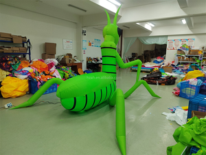 Màu xanh lá cây bơm hơi khổng lồ Locust Inflatable châu chấu bóng động vật để bán - Product Image 5