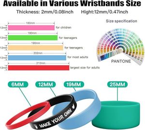Bracelet en silicone personnalisé, bracelet en caoutchouc promotionnel avec logo - Product Image 2