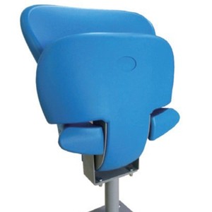 Chaise de stade pliable en plastique en forme de coquille avec accoudoirs pour terrains de sport extérieurs - Product Image 2