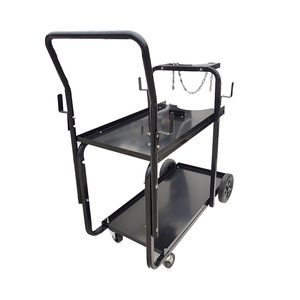 탱크 보관용 블랙 용접 카트 및 중량 회전 바퀴 2단 서비스 용접 도구 카트 트롤리 - Product Image 2
