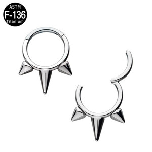 แหวนแลบเบรท F136/G23ไทเทเนียม ASTM เครื่องประดับเจาะสะดือสามมุมเครื่องประดับสำหรับงานแต่งงานของผู้หญิงร่างกายสำหรับเด็ก - Product Image 3