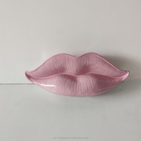 Lèvre Accessoires D'affichage Visuel De Mur Décoratif Lèvre Sculpture En Fiber De Verre Artificielle Personnalisé Lèvre Sexy Résine Artisanat Visuel Décoration