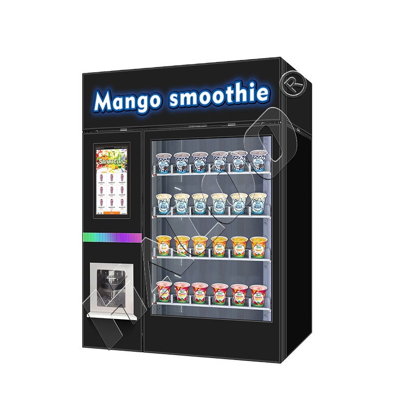 Selbstbedienungs-Frucht-Smoothie-Mixer und gefrorener Milchshake-Verkaufs automat