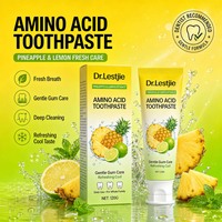 Dentifrice blanchissant aux acides aminés du fabricant – Extrait d'ananas et de citron, soin doux des gencives, haleine rafraîchissante, marque privée