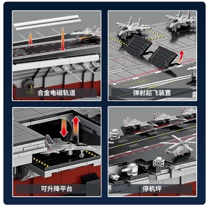 Juguete de Bloques de Construcción para Niños, Educativo para Niños, <span class=keywords><strong>Portaaviones</strong></span> <span class=keywords><strong>Fujian</strong></span> Ship 8968 - Product Image 4