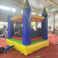 Château gonflable Yibei avec toboggan, château de saut gonflable pour enfants pour fête d'anniversaire dans la cour