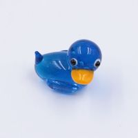 Adorable figurine de canard miniature en verre de Murano, artisanat en verre fait main, canard bébé