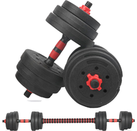 Ensemble d'haltères réglables en plastique et ciment pour fitness et exercice corporel, 10KG, 15KG, 20KG, 30KG, 40KG