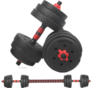Ensemble d'<span class=keywords><strong>haltères</strong></span> réglables en plastique et ciment <span class=keywords><strong>pour</strong></span> fitness et <span class=keywords><strong>exercice</strong></span> corporel, 10KG, 15KG, 20KG, 30KG, 40KG - Product Image 2