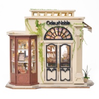 Kit DIY Book Nook K1091 Odeur Noble Perfume Shop, puzzle en bois 3D, insert pour étagère avec lumière LED, maison miniature, décoration de bibliothèque