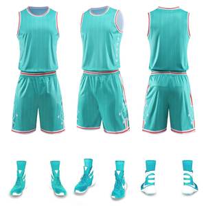 Set seragam basket untuk latihan, setelan seragam basket, jaket latihan, kompetisi, 2025 - Product Image 2