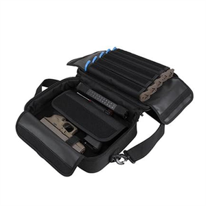 メンズメッセンジャーユニバーサル9mm .22 .357 Sig 38スペシャル .40 S&W .45 ACPデュアルタクティカルケースバッグ、マガジンポケット、キャリーハンドル付き - Product Image 1