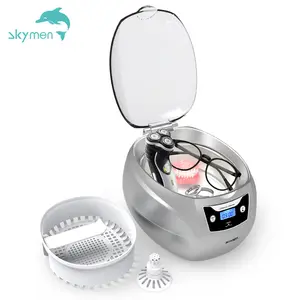 Skymen-máquina de limpieza ultrasónica JP-900S, caja de limpieza recargable portátil para el hogar, joyería, collar, gafas, limpiador, 750ml