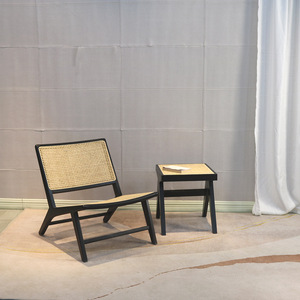 Sillón de Salón Nórdico Moderno de Madera Maciza, Duradero y Portátil, para Dormitorio, Sala de Estar, Exteriores y Uso en Villas - Product Image 3