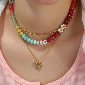<span class=keywords><strong>Collana</strong></span> da Donna con <span class=keywords><strong>Perline</strong></span> Colorate Arcobaleno Pastello, <span class=keywords><strong>Collana</strong></span> con <span class=keywords><strong>Fiori</strong></span> Colorati, Gioielli Estivi da Spiaggia, <span class=keywords><strong>Collana</strong></span> alla Moda - Product Image 2