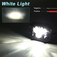 Projecteur LED encastré T-BULL 5 pouces 40W, étanche IP68, faisceau spot, éclairage tout-terrain