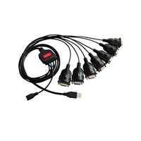 Nuevo Cable OEM Utech 2026 de 7 Puertos Serie RS232 DB9M con FTDI