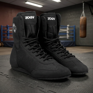 Zapatos de Boxeo RXN para Hombre, de Piel Sintética, con Cuello Alto, Forro, Cordones, Transpirables, para Todo Clima, con Agarre, Doble Costura, Deportivos - Product Image 3