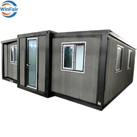 Maison conteneur de luxe pliable et extensible en acier préfabriqué moderne de 20 pieds, prix de gros WinFair