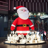 Décoration de Noël gonflable extérieure imperméable avec lumières LED, Père Noël gonflable géant, décoration de Noël gonflable Père Noël