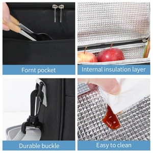 Lunch Bag Insulated Portable Foldable Large Capacity For Office Workers - Product Image 4