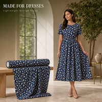 Livraison rapide, design personnalisé, tissu imprimé numérique 100% rayonne doux à motifs de feuillage pour robe femme