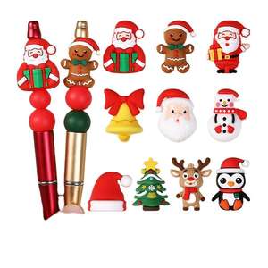 3d חמוד פינגווין gingerbread אבא חג המולד עץ שלג כדורי חג המולד עט חג המולד עבור תלמידים - Product Image 2