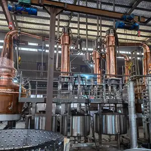 Commercial Copper Distillery System Distille Gin Stills Distillery Equipment Vodka Distillery For Sale