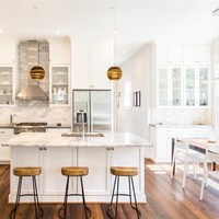 DAIYA efficacité unité de cuisine avec shaker design porte marbre granit comptoir unités de cuisine