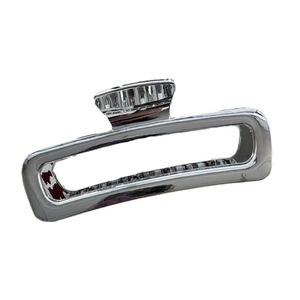 Pince à cheveux grande taille électroplaquée en plastique effet métal pour femme, pour l'arrière de la tête, usage quotidien, unisexe - Product Image 4