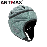 ANTMAX Scrum Cap Casco acolchado suave Casco de rugby Sombrero de fútbol Bandera Casco de fútbol para jóvenes adultos