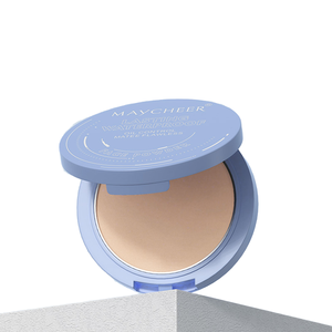 Polvo Facial Mate de Control de Grasa de Ocho Colores, Polvo Fijador Mate de Larga Duración, Corrector Impermeable, Polvo Compacto de Maquillaje - Product Image 1