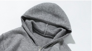 Unisex <b>Vintage</b> Breathable Solid Knit Oversized Fall Winter New Slouchy <b>Cardigan</b> Coat with Front Logo - Product Image 3