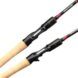 YAJIE屋外2.62m HighハイエンドTournament Bass Fishing Rod Spinning Casting Fuji Alconite Rings Toray Carbon Fiber Blank