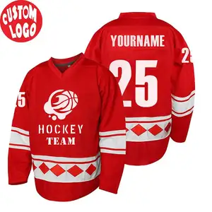 Custom Heren Hoodie Ijs Uniform Ijshockey Kleding Ijshockey Trui Gesublimeerd