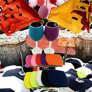 Porte-verre à vin en néoprène multicolores isolé de haute qualité - Product Image 3