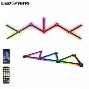 Luces LED RGB para Decoración de Paredes, Estilo DIY, para Sala de Juegos y Dormitorio, Sincronización Musical con WiFi, Control por Aplicación - Product Image 1