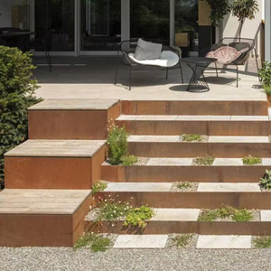 Bordure de jardin en métal, décoration paysagère extérieure, style Art Déco, résistante aux intempéries - Product Image 4