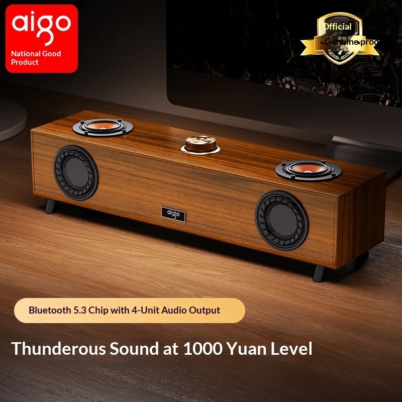 Haut-parleur Bluetooth rétro aigo T352 avec USB Plug-and-Play