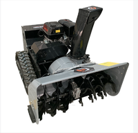 Robot Pembersih Salju Beroda Tanpa Kabel dengan Mesin Brushless, Hemat Energi, Dapat Bergerak Sendiri, 360kg, Merah/Hitam untuk Jalan, Halaman, dan Area Dingin