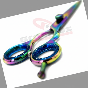 Tijeras de peluquería, tijeras de corte de pelo de peluquero de salón profesional, tijeras de corte de pelo 2024 con revestimiento multicolor de tamaño personalizado - Product Image 1