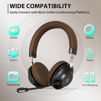 Auriculares Inalámbricos con Micrófono ENC, Dongle USB, 45 Horas de Conversación, Silenciador, para Oficina, PC, Portátil, Centro de Llamadas, Teléfono