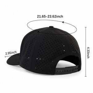 Wholesale Stock Factory Customized Laser Perforated High Quality 6 Panel Waterproof Breathable Fashion Outdoor Casual Unisex - Product Image 4