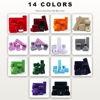 Boîtes cadeaux en velours 14 couleurs pour bijoux : bagues, bracelets, colliers, boucles d'oreilles, pendentifs – Vente en gros, fournisseur OEM ODM