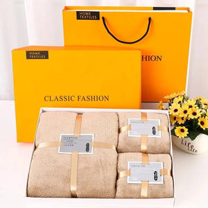 Ensemble <span class=keywords><strong>de</strong></span> serviettes <span class=keywords><strong>de</strong></span> bain 3 pièces en microfibre <span class=keywords><strong>de</strong></span> haute qualité en molleton <span class=keywords><strong>de</strong></span> corail doux très absorbant pour la peau pour les mariages à la maison fête des pères - Product Image 5