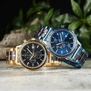 Reloj de Cuarzo de Lujo de Marca Superior para Hombre, Cronógrafo Personalizado de Alta Gama, 5 mm de Grosor, Madera, 22 mm, Reloj Inteligente de Moda Hecho en China - Product Image 3