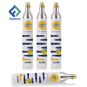 Prix usine 0.6L aluminium <span class=keywords><strong>CO2</strong></span> bouteille de gaz Tped certifié 425g 60L Soda eau bouteille de gaz pour Soda Maker - Product Image 1