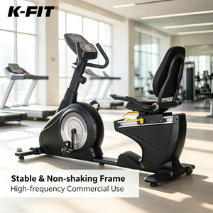Vélo semi-allongé commercial <span class=keywords><strong>K</strong></span>-FIT GS-8906R – Équipement de cardio-training professionnel pour salle de sport, usage domestique intensif, OEM/ODM - Product Image 1