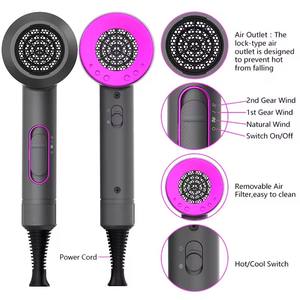 Professionale forte potenza 2400w Full Body leggero ad alta velocità 110000rpm regolabile ionico asciugacapelli per casa <span class=keywords><strong>e</strong></span> barbiere - Product Image 5