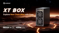 Goldshell XT Box 580GH/s 400W Faible consommation d'énergie Tari (XTM) Miner XT Box SHA3X 35dB Silent Home Miner XT Box Crypto Miner